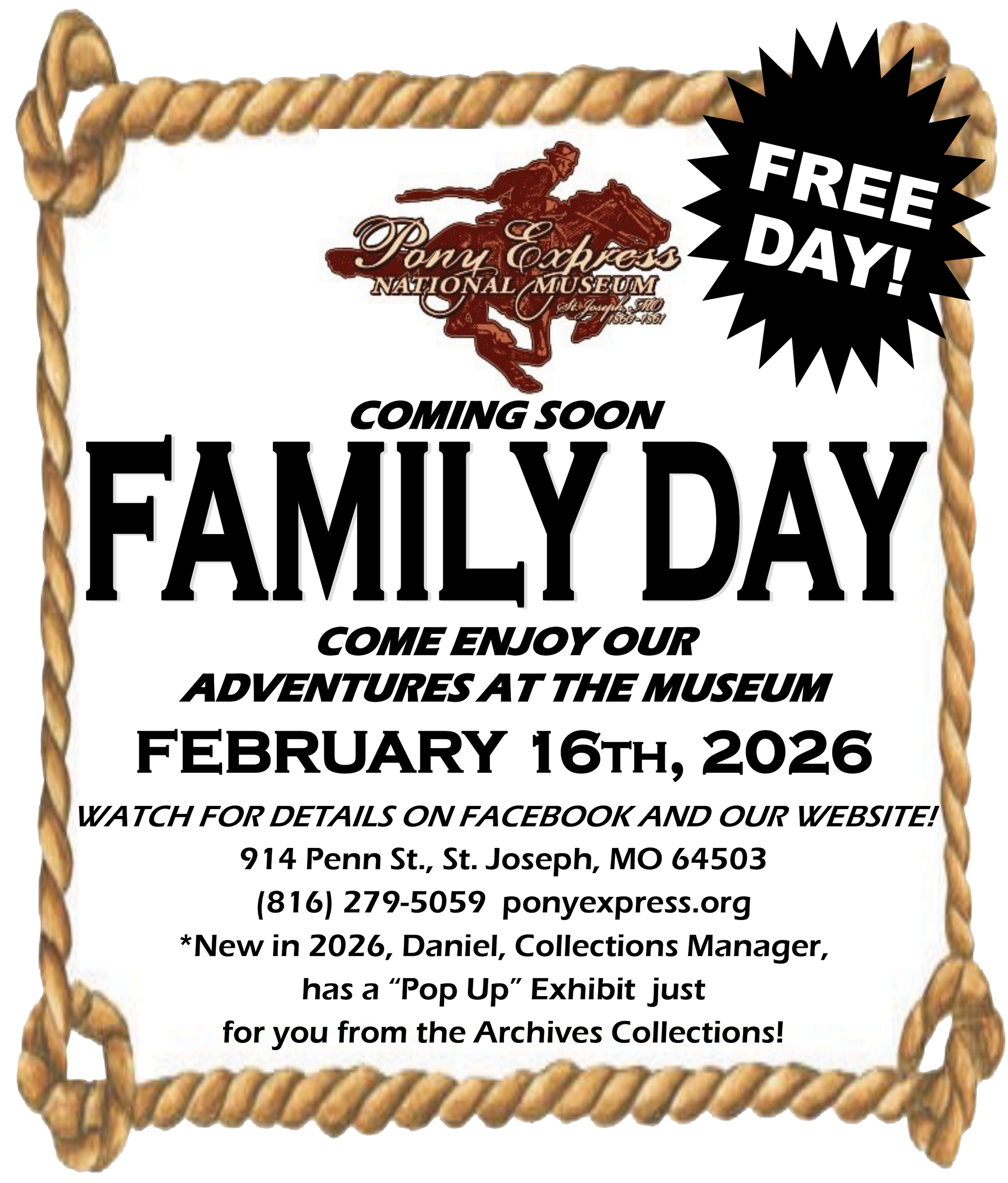 Family Day at the Pony Express National Museum