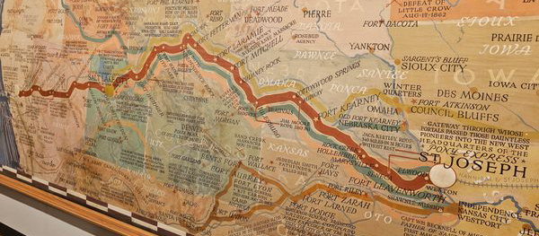 Pony Express Map