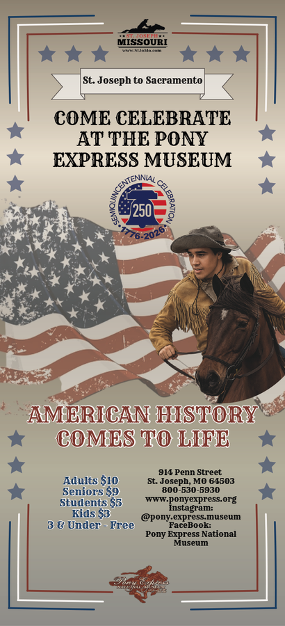 Pony Express Museum Celebrating 250 Years
