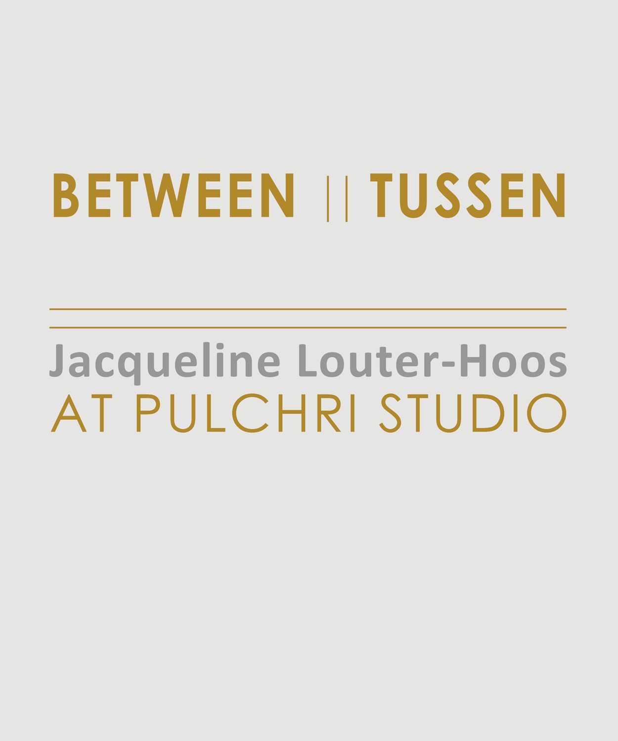 Eerste solo expositie 'BETWEEN' van Jacqueline Louter-Hoos bij Pulchri Studio.
