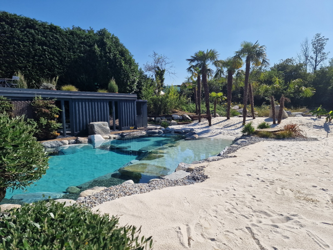 piscina alpina naturale realizzata da Rocks Design