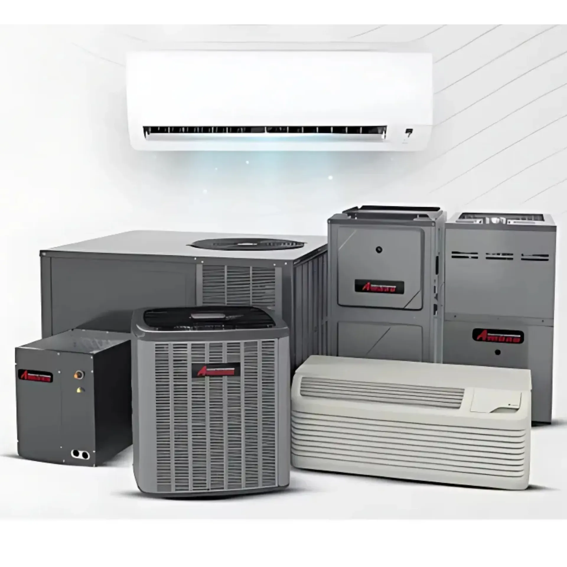 Finnegan’s Heating Air Conditioning - An air conditioner is mounted to the side of a house