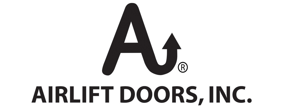Logo for AirLift Doors, Inc. Features a stylized 
