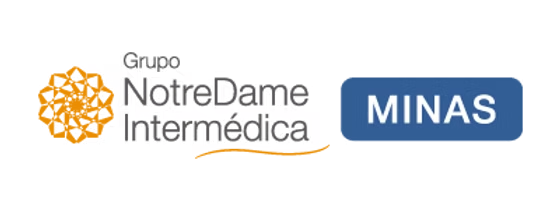 Logo of Grupo NotreDame Intermédica, with the word 