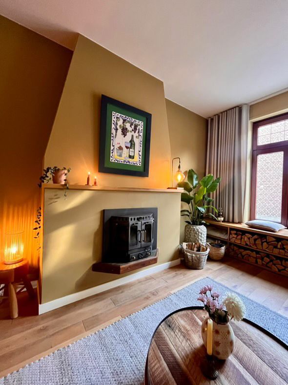 handbeschilderde tegeltableau Tegelkunstwerk muurdecoratie keukenstyling 