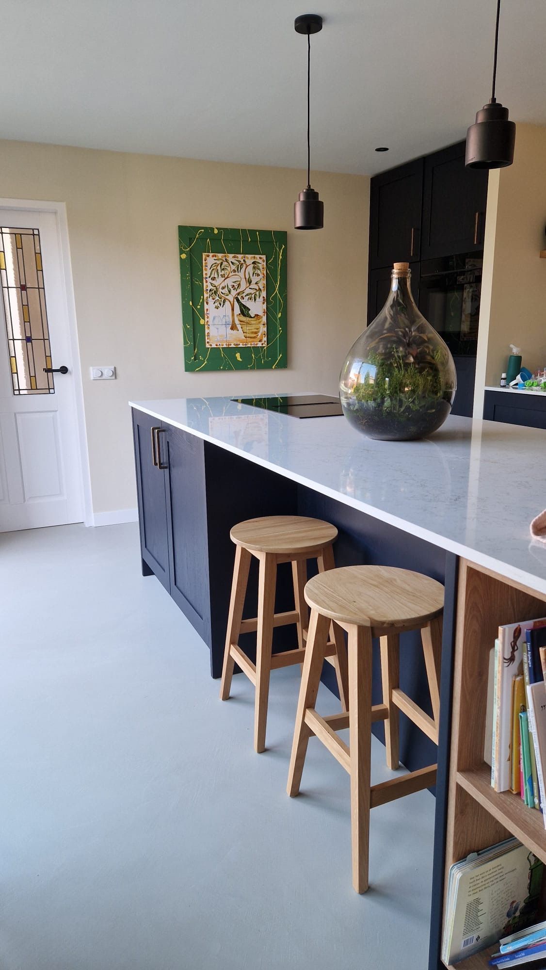 handbeschilderde tegeltableau Tegelkunstwerk muurdecoratie keukenstyling 