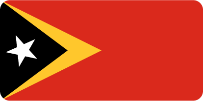 A red flag with a yellow triangle and a white star on it.