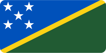 A blue green and yellow flag with white stars on it