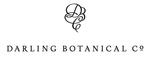 Darling Botanical Co logo with a decorative black monogram above the company name on a white background