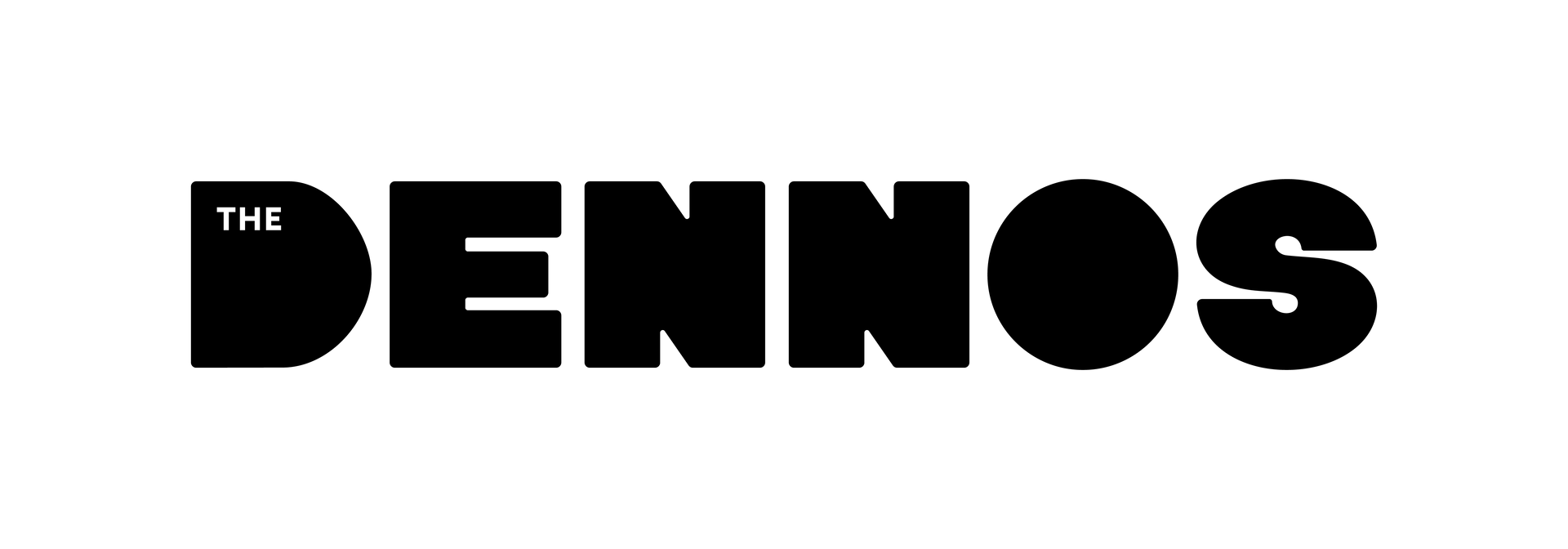 A black and white logo for the dennos museum center.