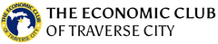 A logo for the economic club of traverse city