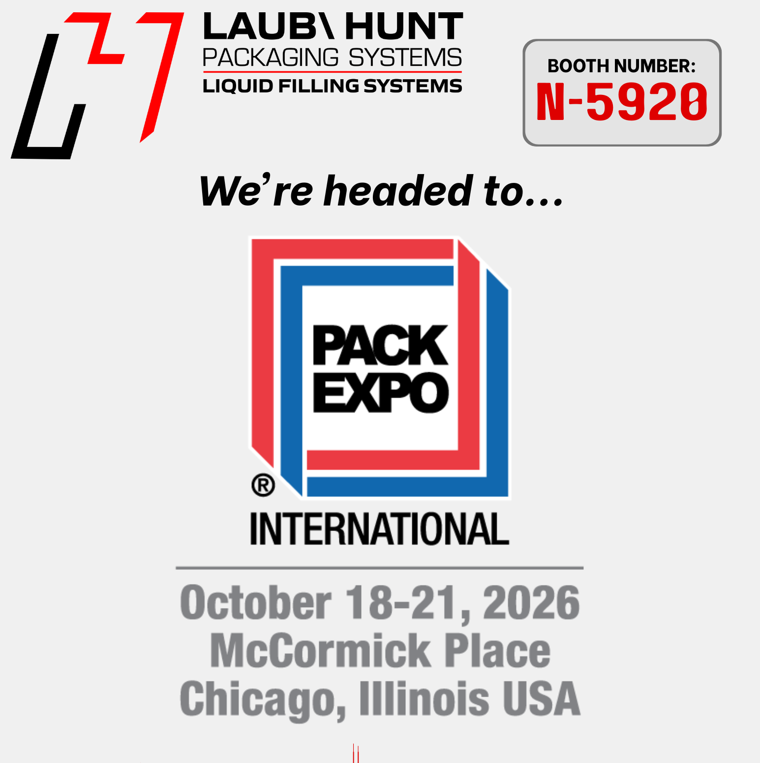 Meet Laub\Hunt Packaging Systems at PACK EXPO International 2026