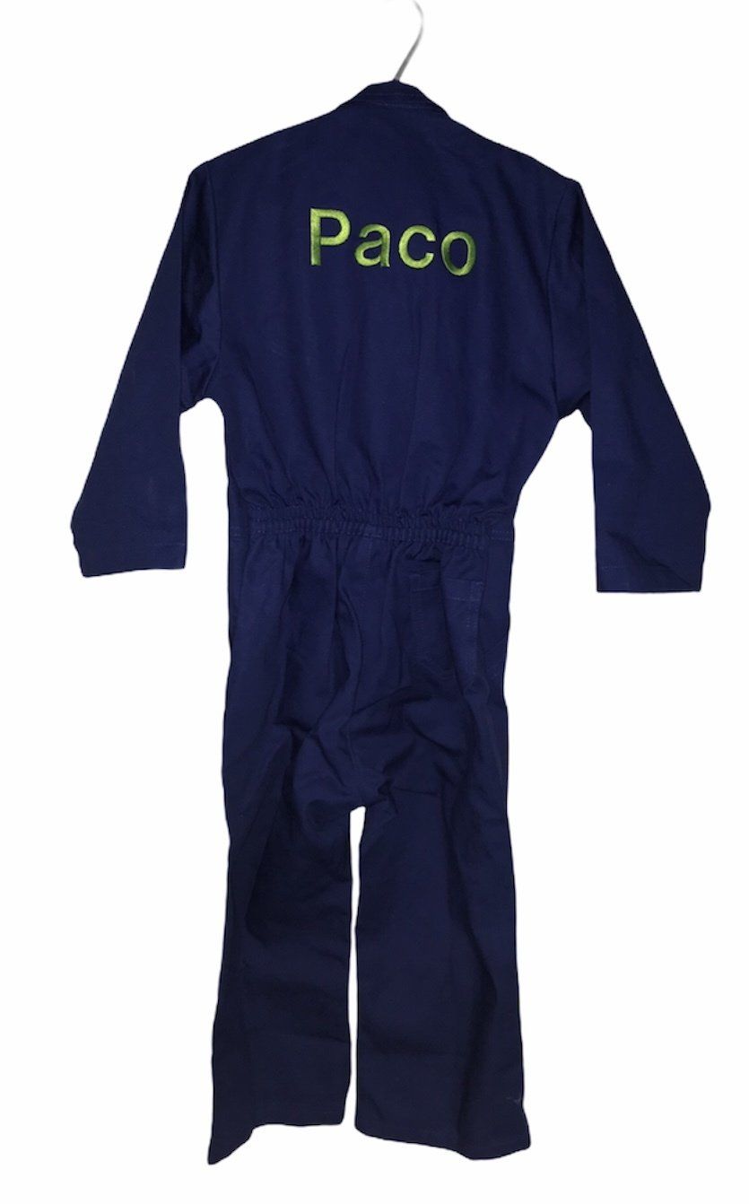 Marineblauwe overall met 