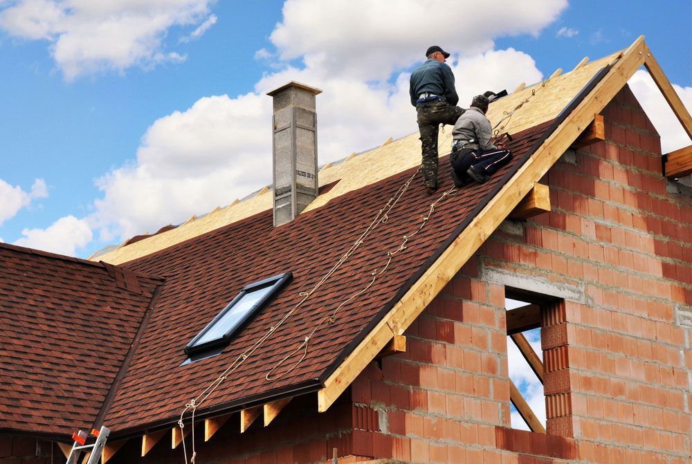 Roofers Laying and Installing Asphalt Shingles — SRV Roofing in Sunshine Coast, QLD