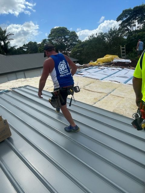 Workers On The Roof — SRV Roofing in Maroochy River, QLD