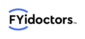 FYidoctors logo: Blue circle around