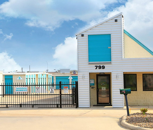 Gated access at Affordable Attic Self Storage in Weslaco, TX