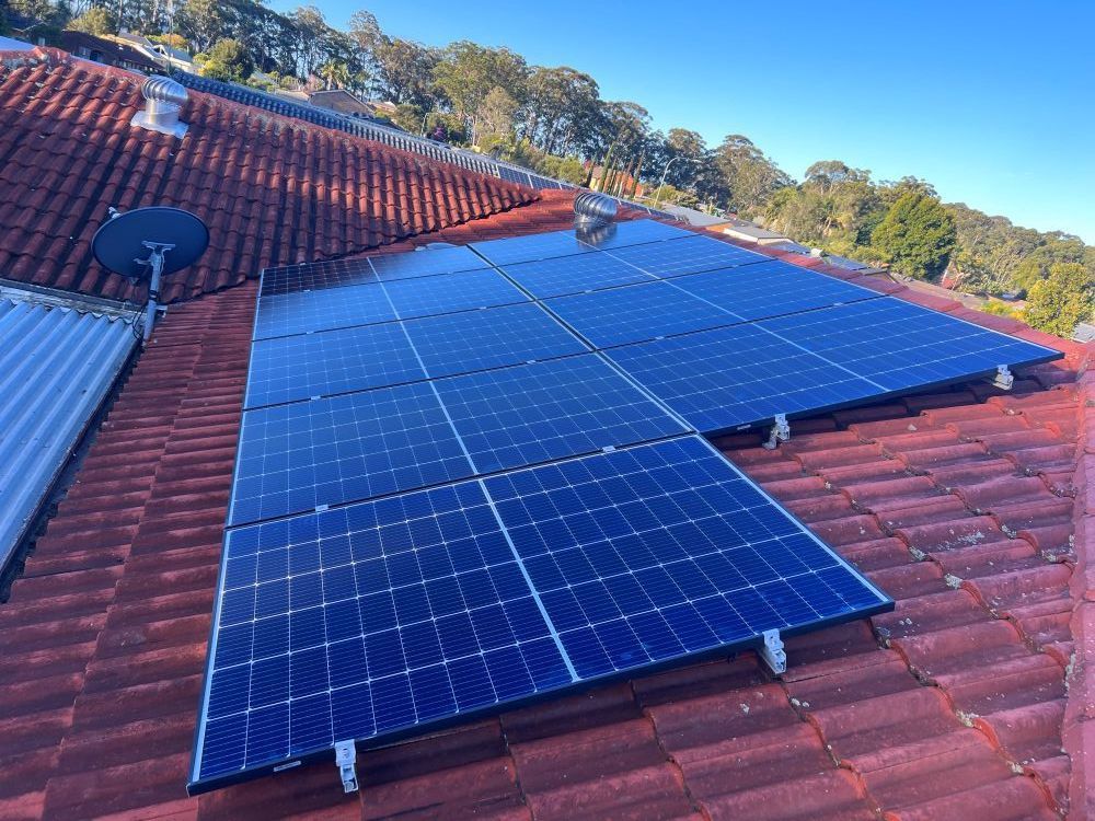 A Roof With a Lot of Solar Panels on It — JW Electrical, Air & Solar Pty Ltd in Kew, NSW