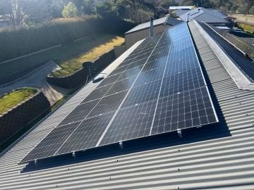 A Roof With a Lot of Solar Panels on It — JW Electrical, Air & Solar Pty Ltd in Kew, NSW