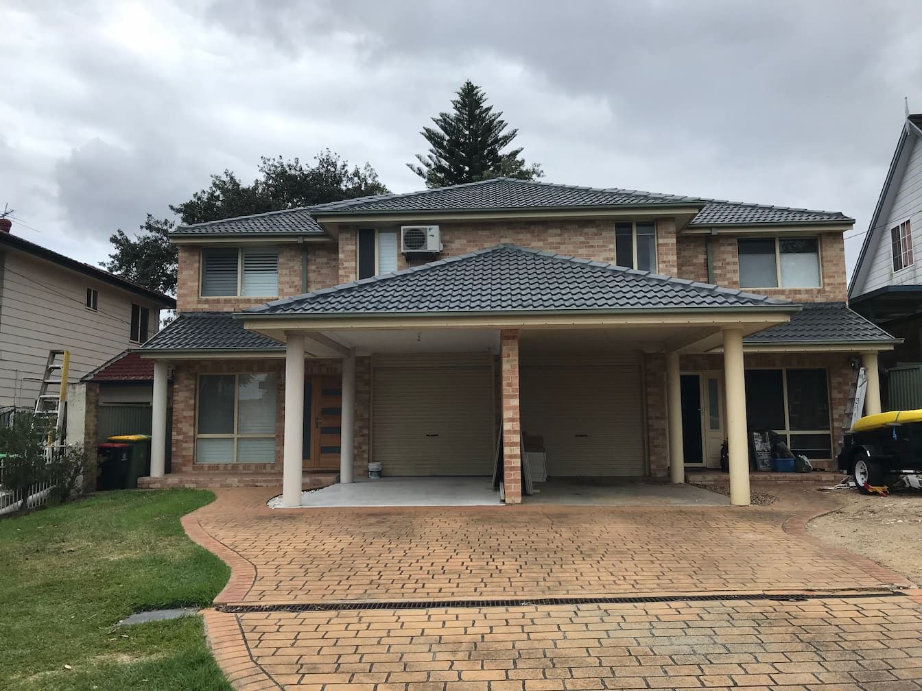 An after image of a roof restoration in Wollongong