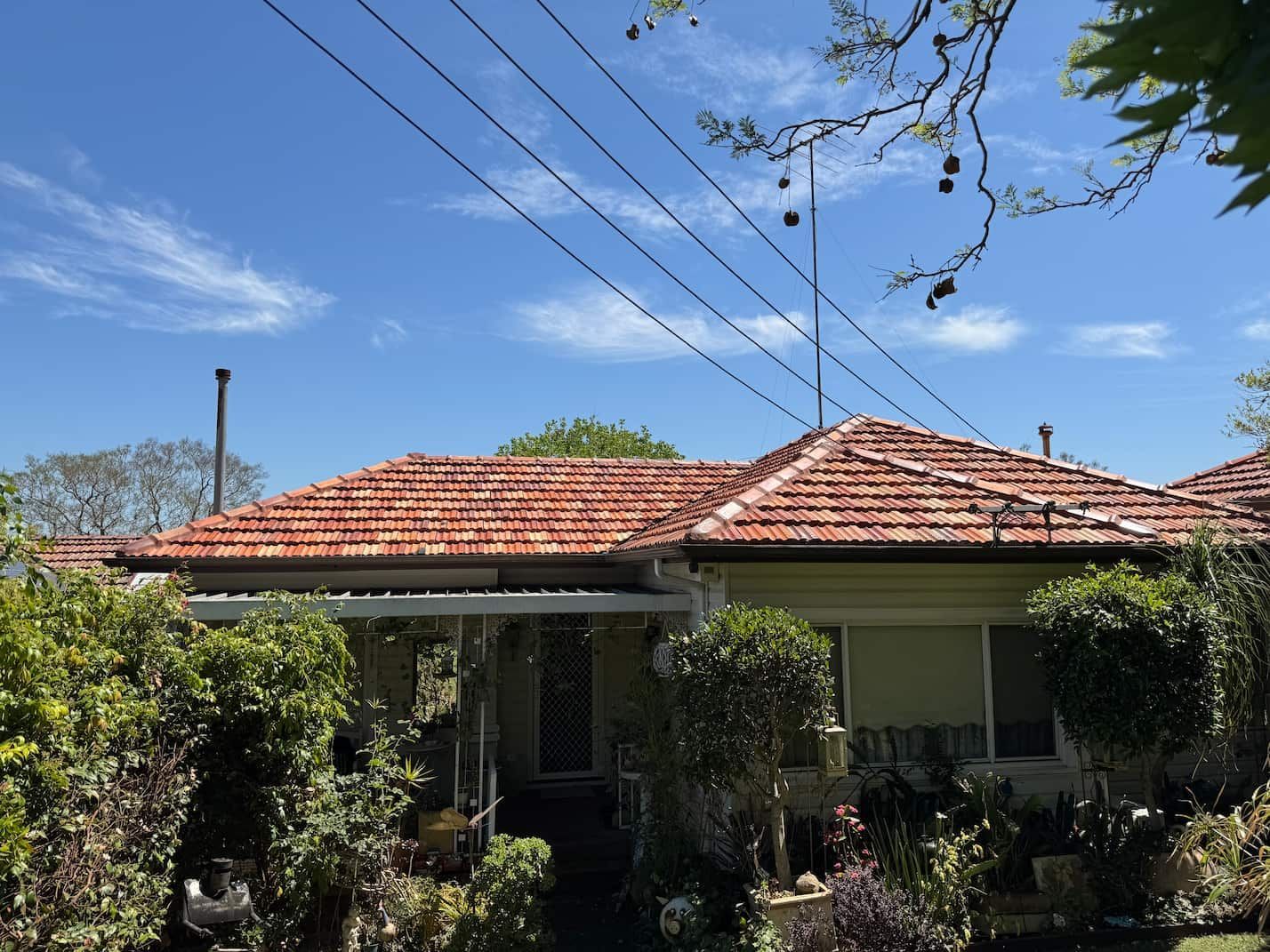 A roof painted in Penrith