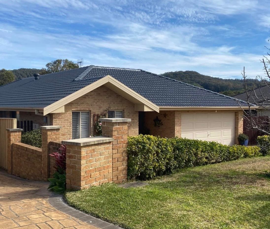 A roof painted in Wollongong