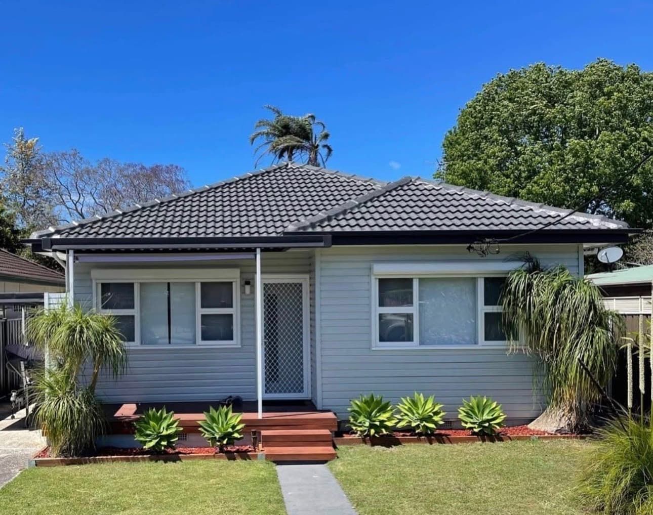 A roof restoration in Wollongong