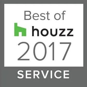 A logo for the best of houzz service in 2017.