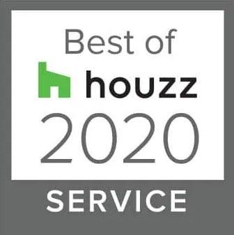 A logo for the best of houzz service in 2020.