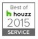 A picture of a best of houzz 2015 service badge.