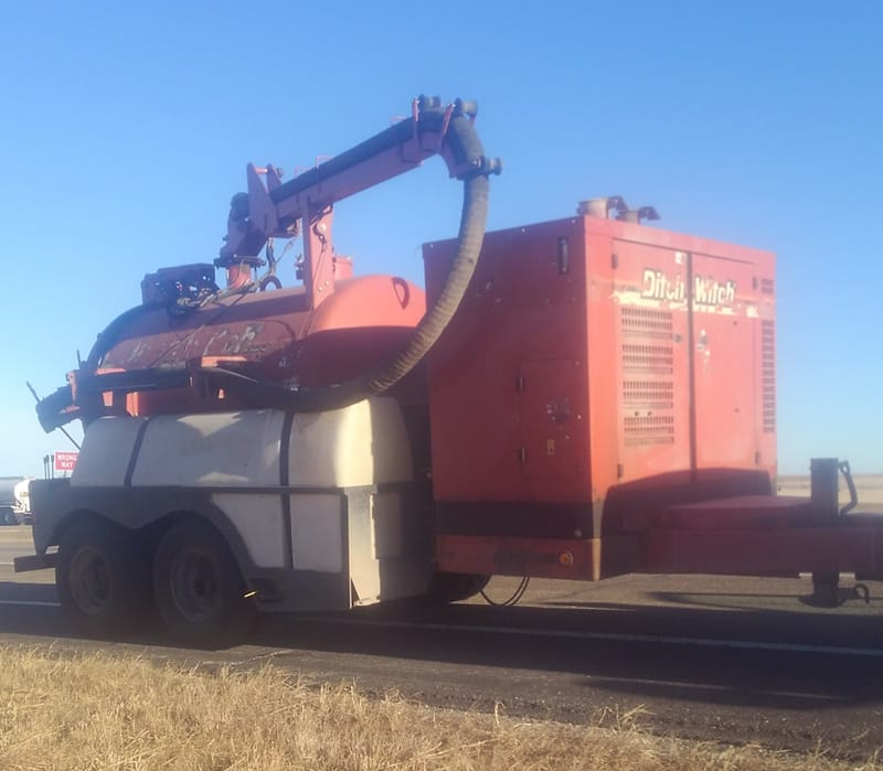 equipment use for hydrovac service