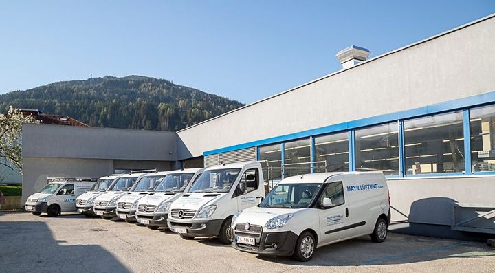 Fuhrpark Autos Mayr Lüftung