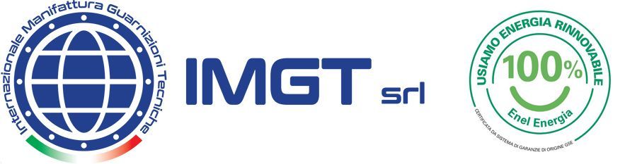 IMGT srl logo con logo 100% usciamo energia rinnovabile