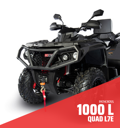 Quad nero con scritta 