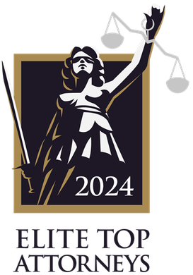 A logo for the elite top attorneys in 2024