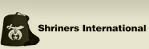 Shriners International logo: black fez hat with emblem next to text on beige background.