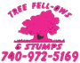 Tree Fell-ows & Stumps logo representing professional tree services.