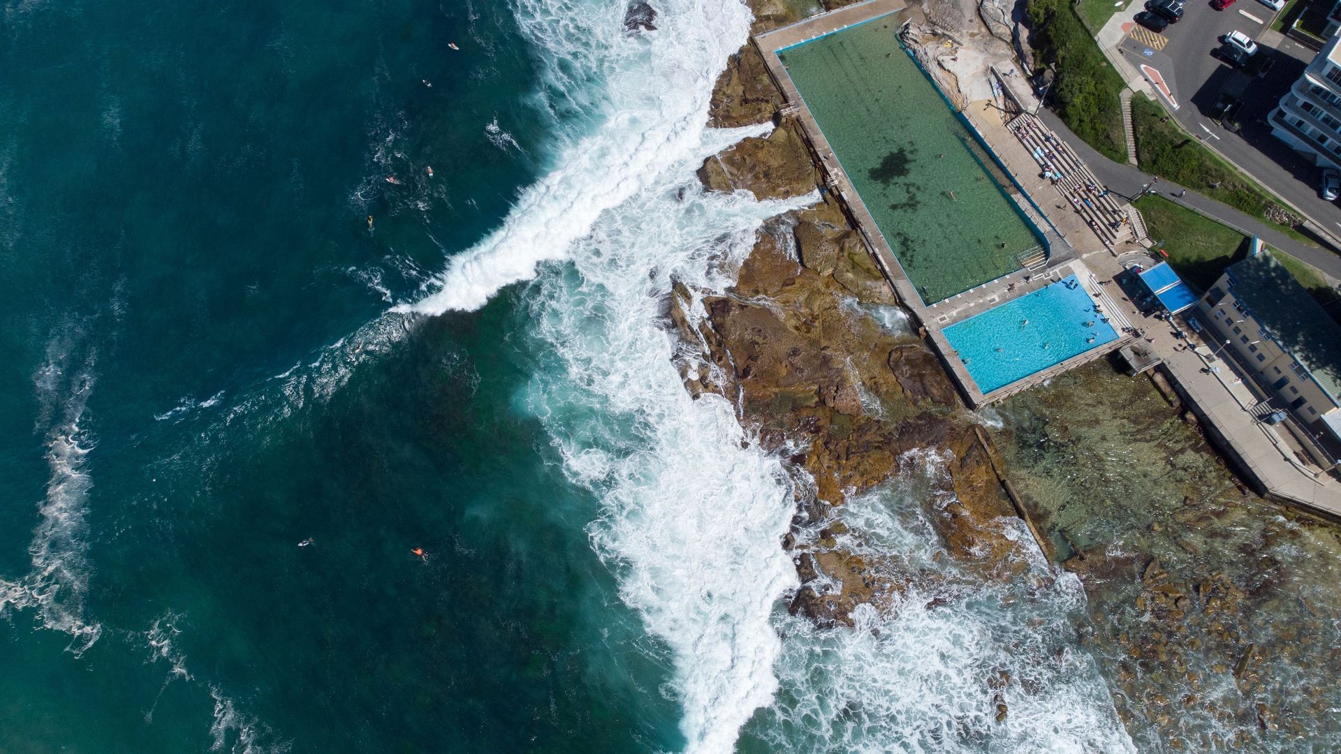 Aerial view of Dee Why Beach and coastal apartments on Sydney's Northern Beaches