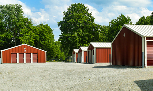Outdoor storage options at the Southside Storage Facility