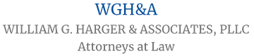WG&A William G. Harder & Associates, PLLC Attorneys at Law logo in blue and gray text