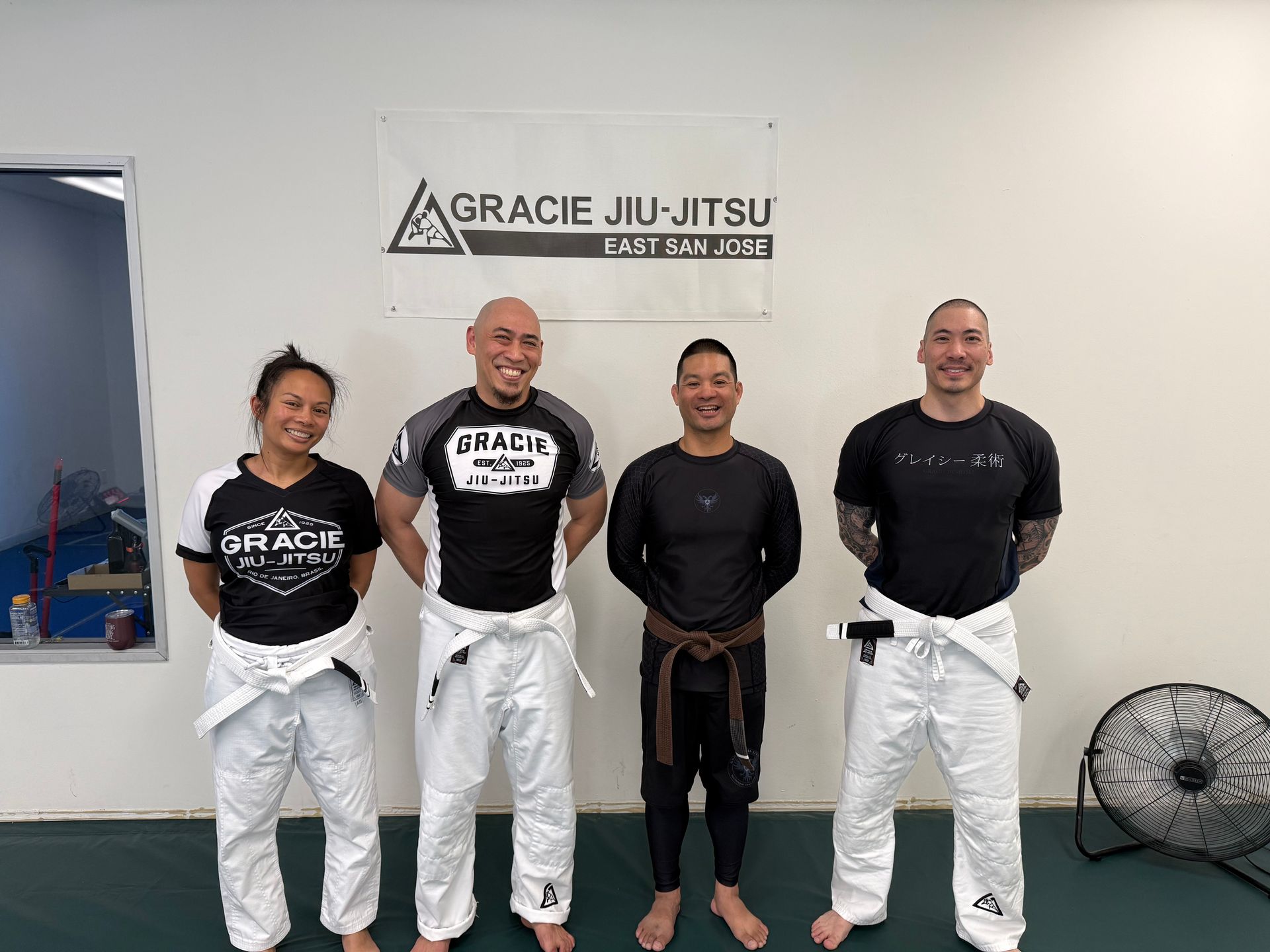 Adult students drilling Jiu-Jitsu techniques at Gracie Jiu-Jitsu San Jose in San Jose, CA to build focus