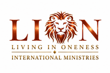 Lion logo with a lion head in the O; text reads “Living in Oneness International Ministries”