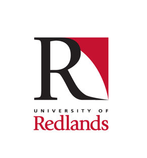 A logo for the university of redlands is shown