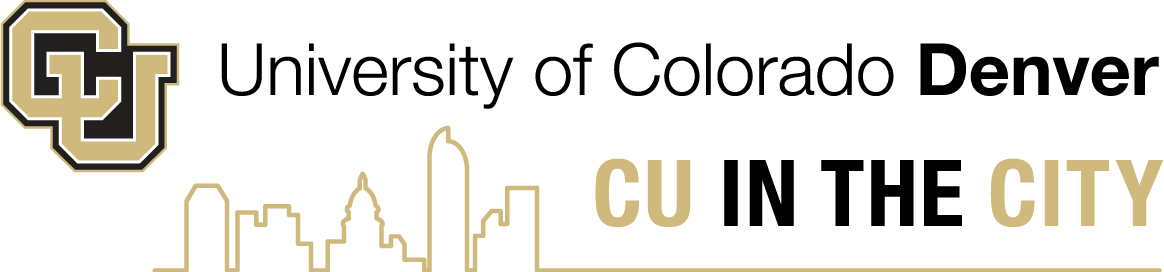 A logo for the university of colorado denver cu in the city