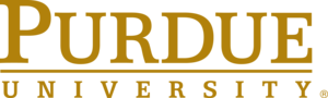 A logo for purdue university is shown on a white background