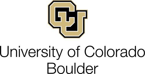 The logo for the university of colorado boulder is black and gold.