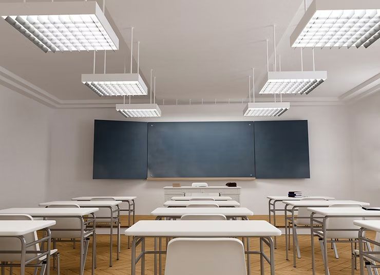 An empty classroom