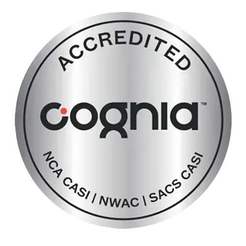Cognia Accredited logo - shiny version