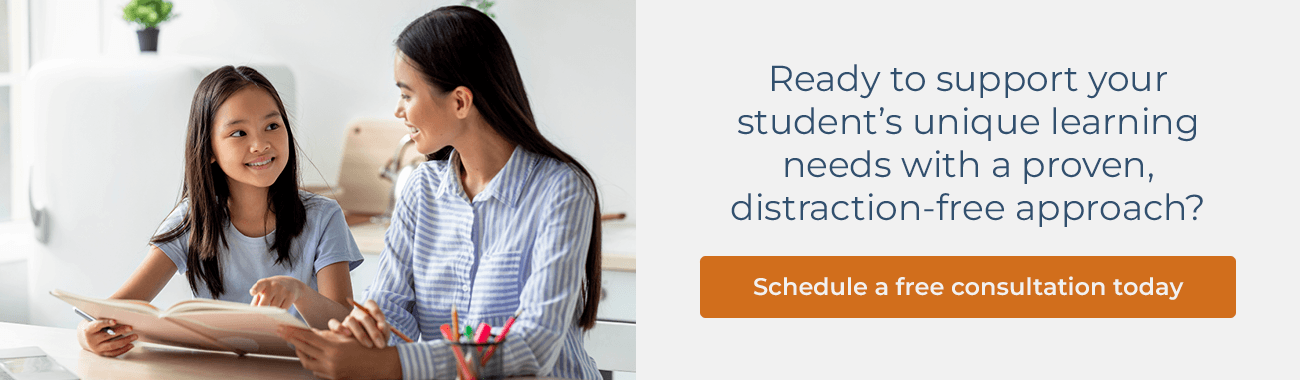 Ready to support your student's unique learning needs with a proven, distraction-free approach? Schedule a free consultation today.