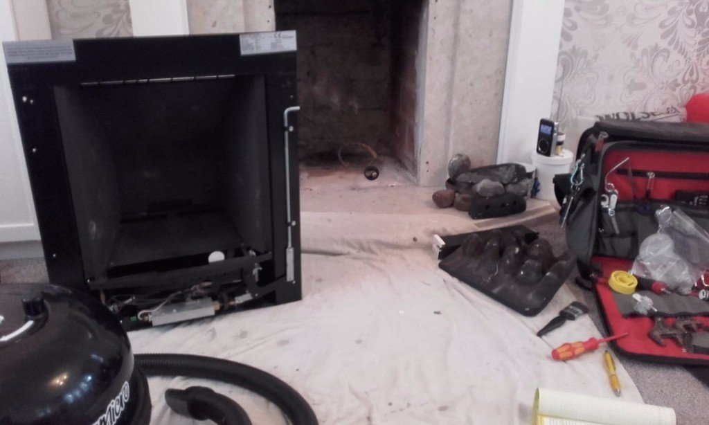 Gas fire full service 